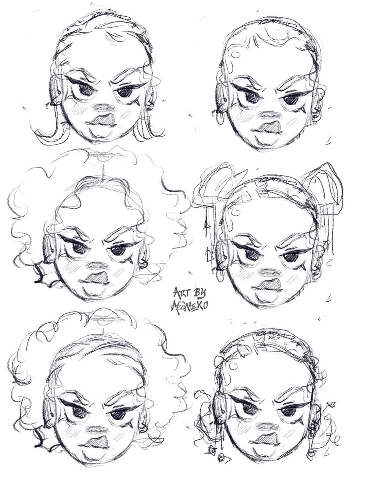 Character sketch sheet